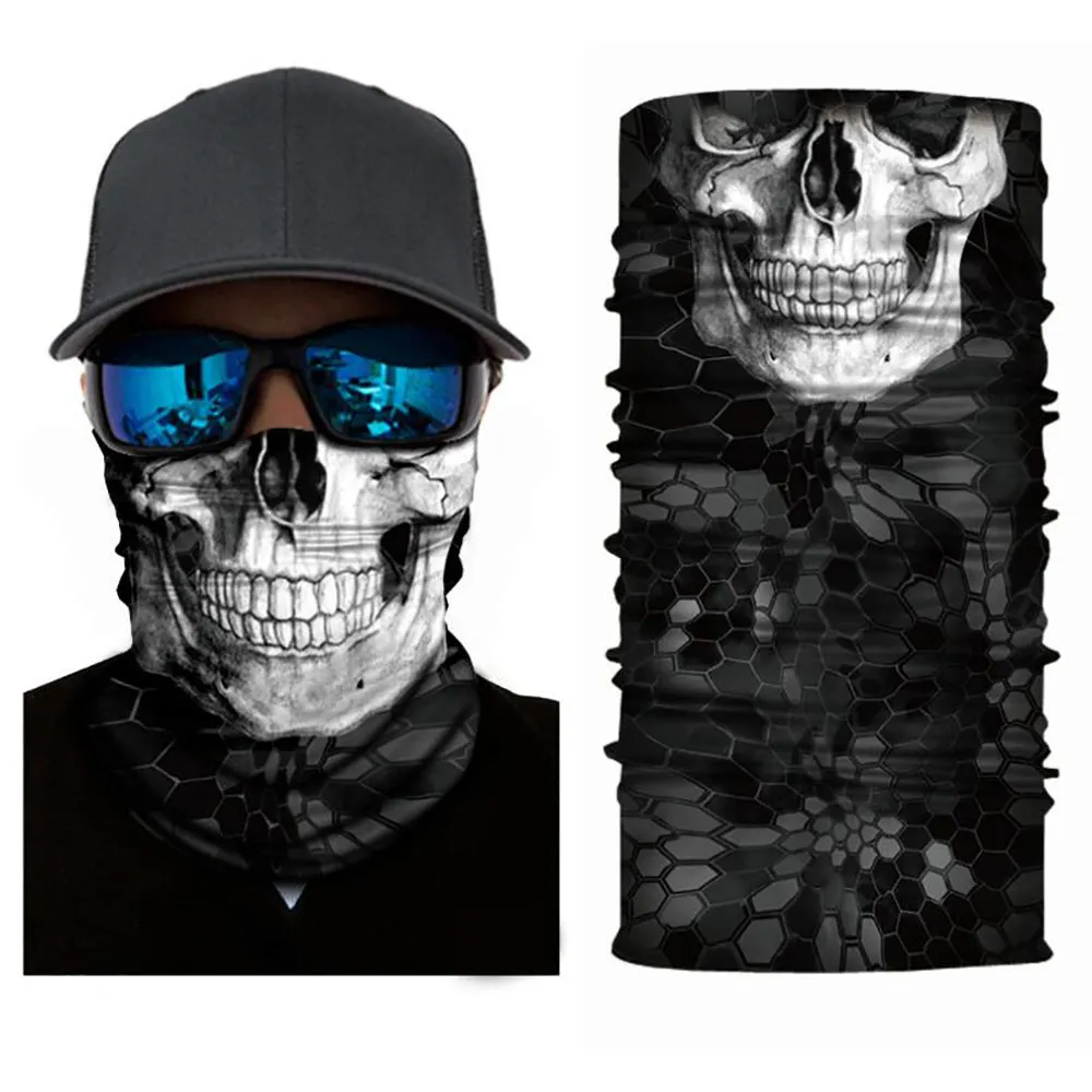 120 Pack Neck Gaiter Tubular Bandana Balaclava Mask