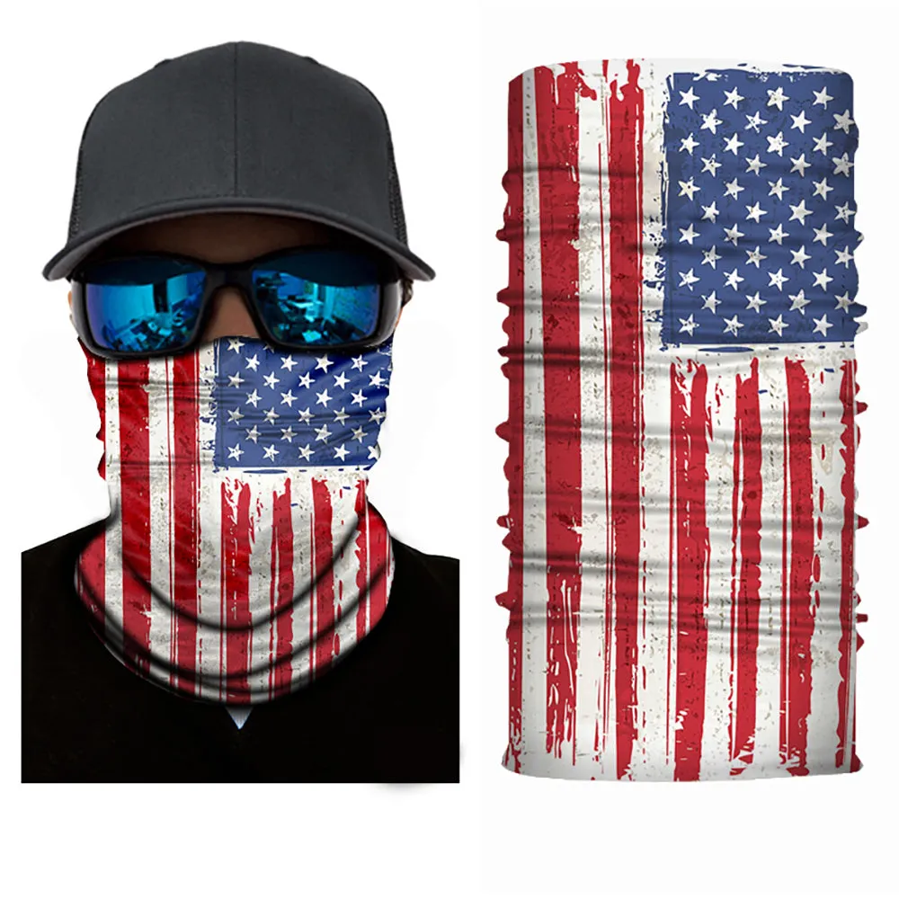 120 Pack Neck Gaiter Tubular Bandana Balaclava Mask