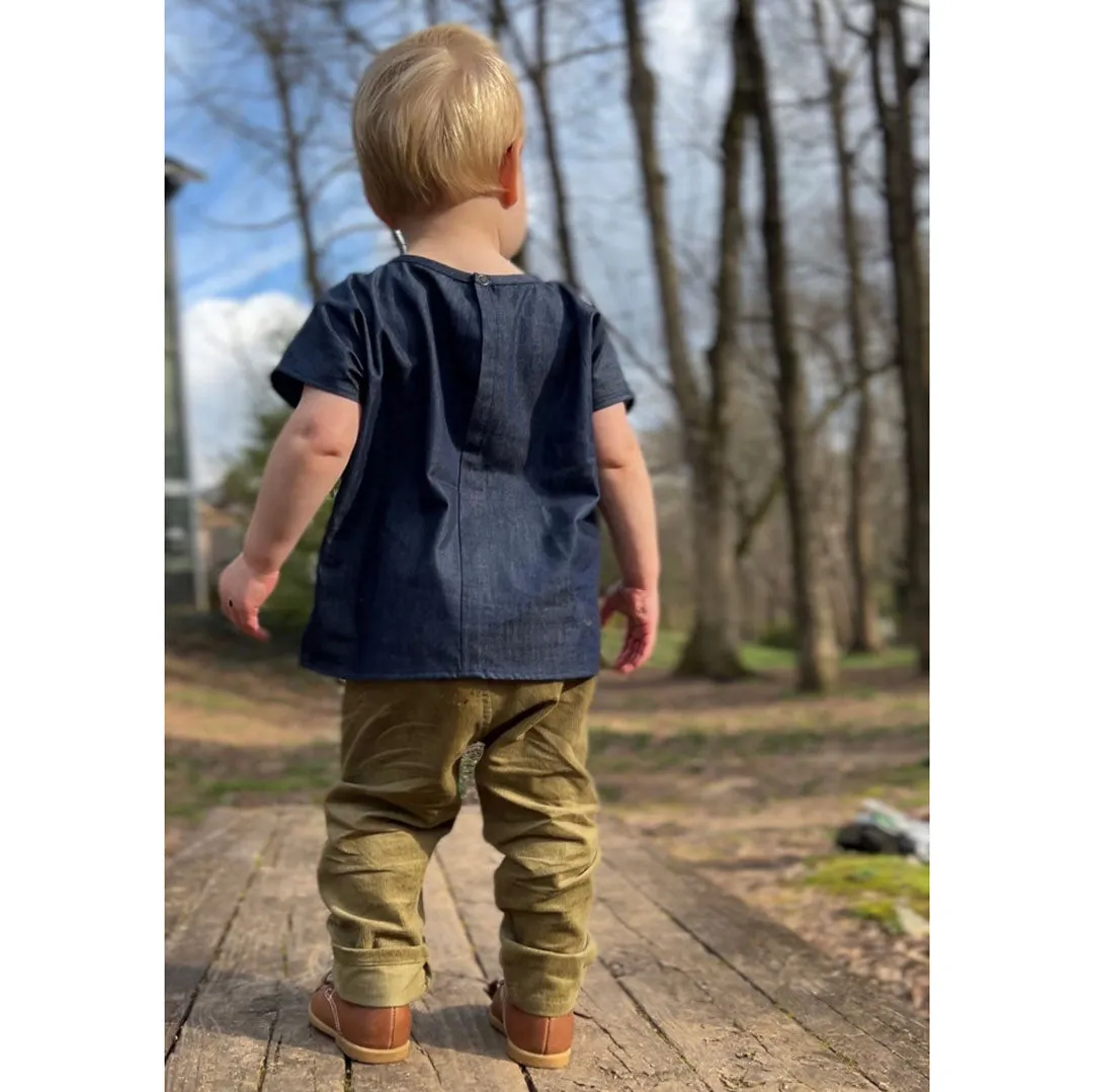 2T Scout Green Organic Corduroy Pants SAMPLE
