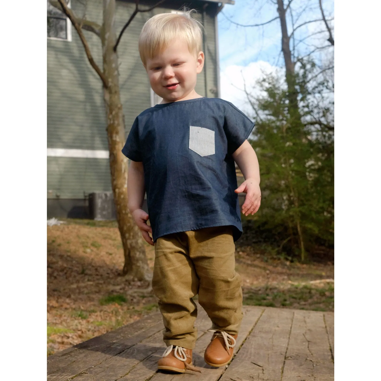 2T Scout Green Organic Corduroy Pants SAMPLE