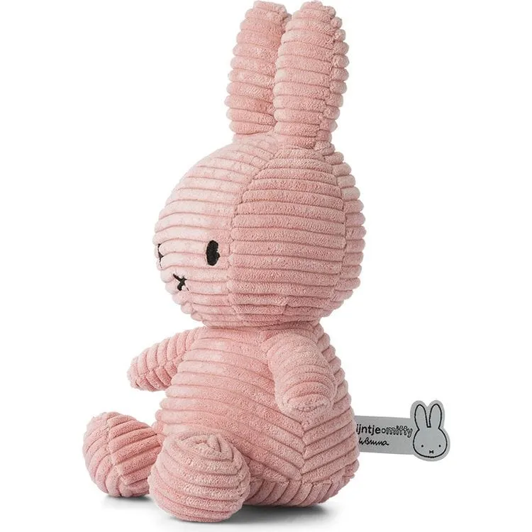 9" Miffy ECO Corduroy Plush - Pink