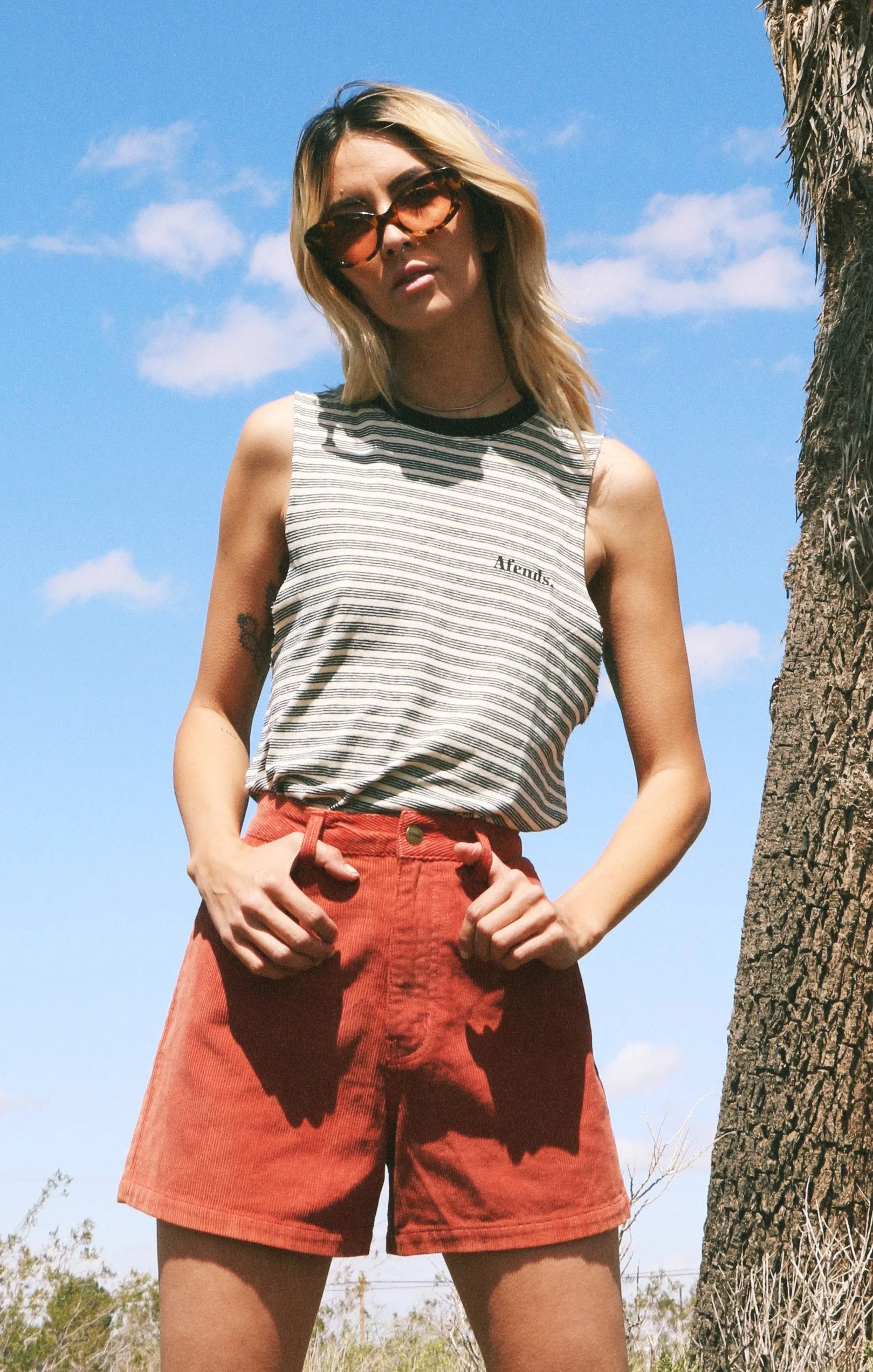Afends Womens Seventies - Corduroy Shorts