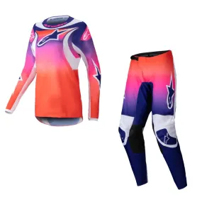 Alpinestars 2025 Stella Fluid Wurx Womens Motocross Combo Kit Multicolour White