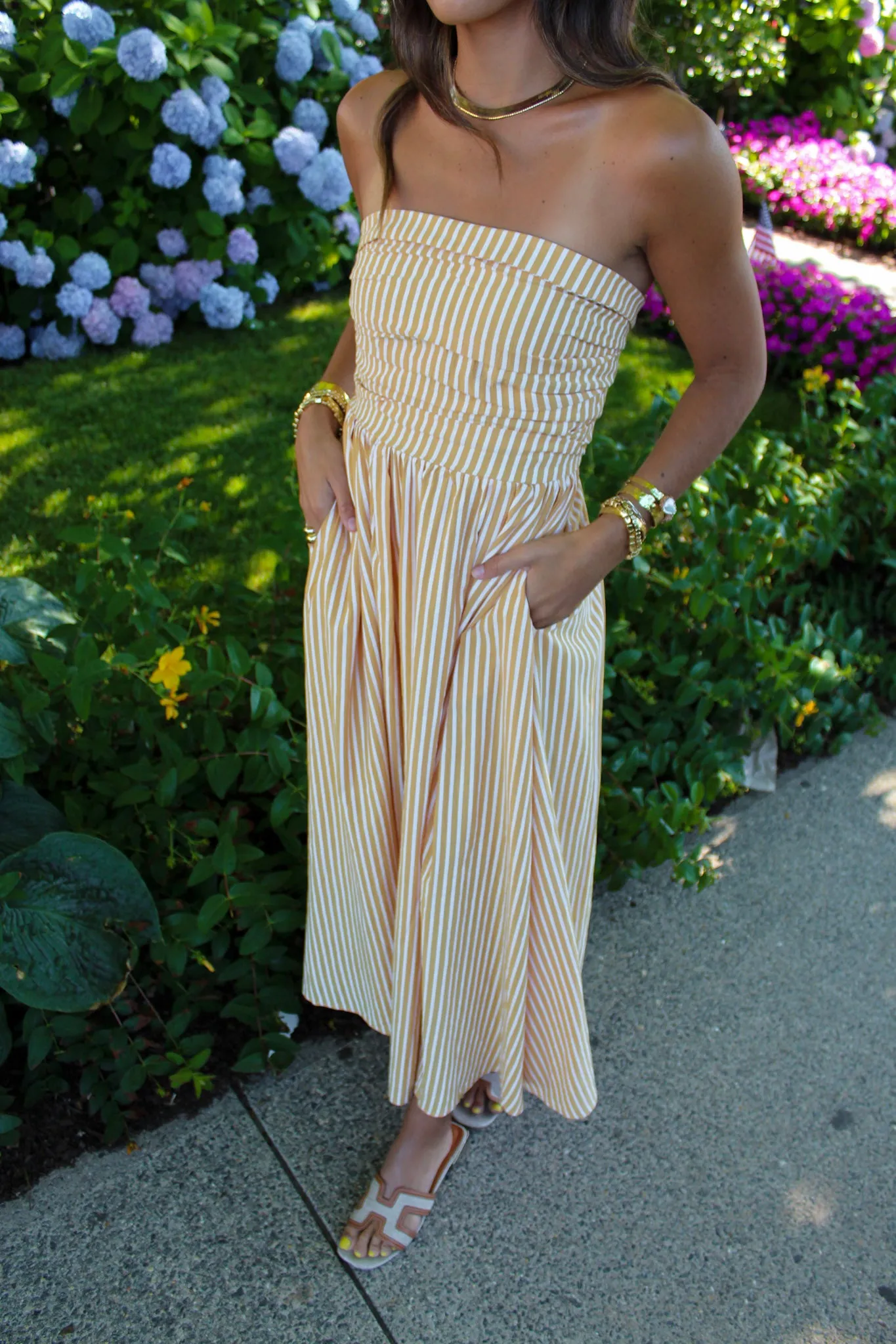 Andie Pinstripe Maxi Dress