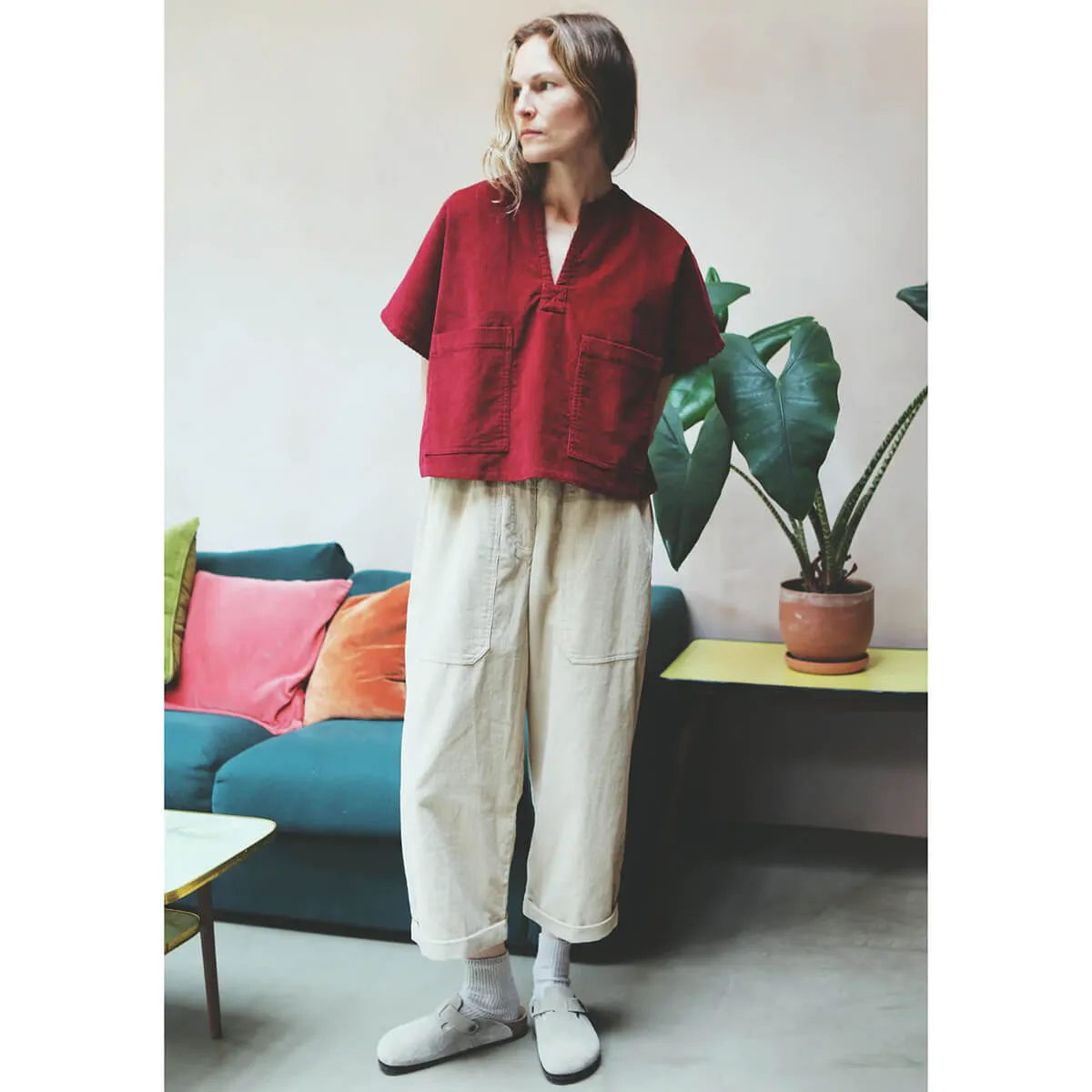 Beckett Crop Trouser in Ecru by L.F.Markey