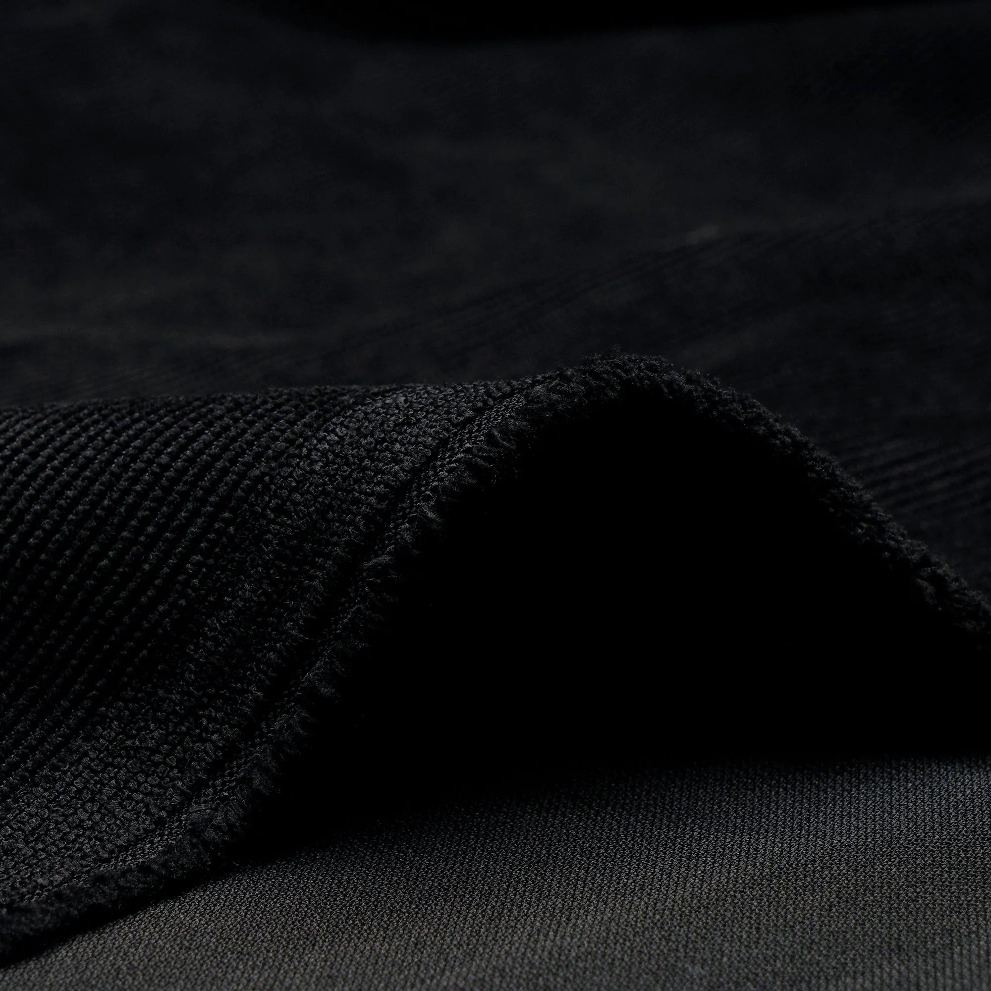Black Imported Cotton Corduroy Fabric (60" Wide)