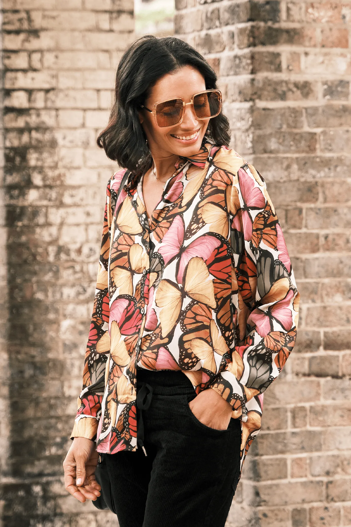 Carina Long Sleeve Collared Shirt