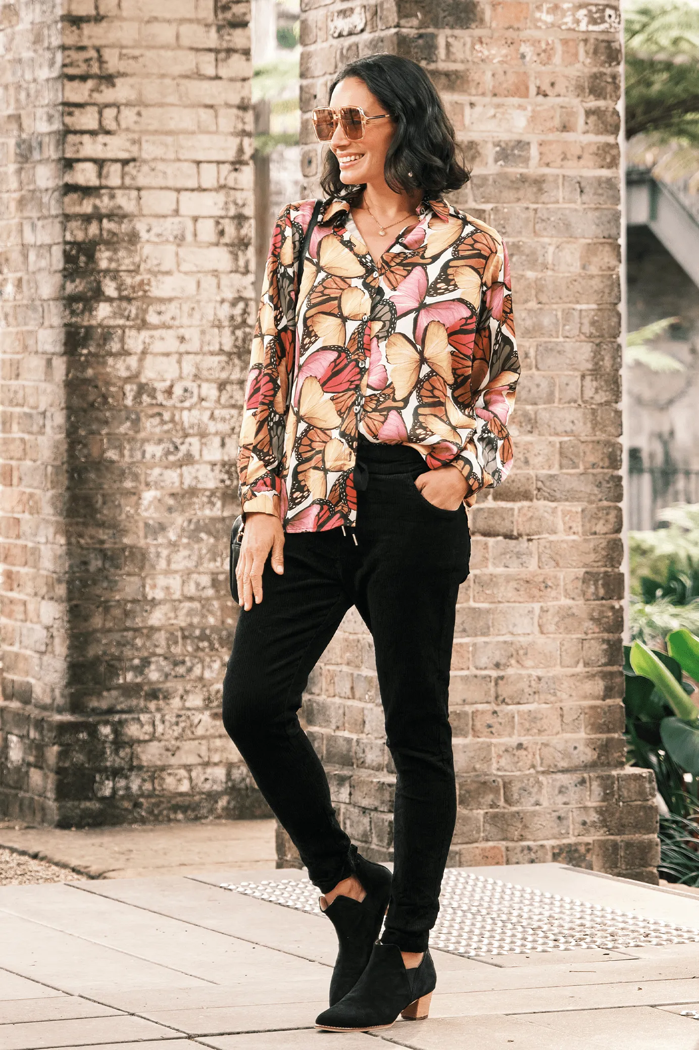 Carina Long Sleeve Collared Shirt