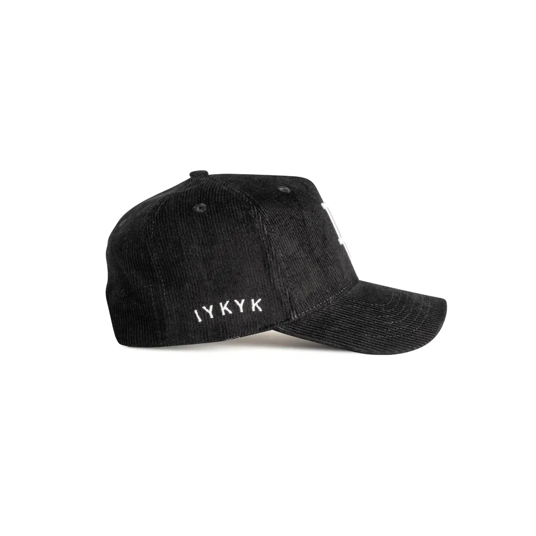 DadGang Black Corduroy DG Logo Snapback
