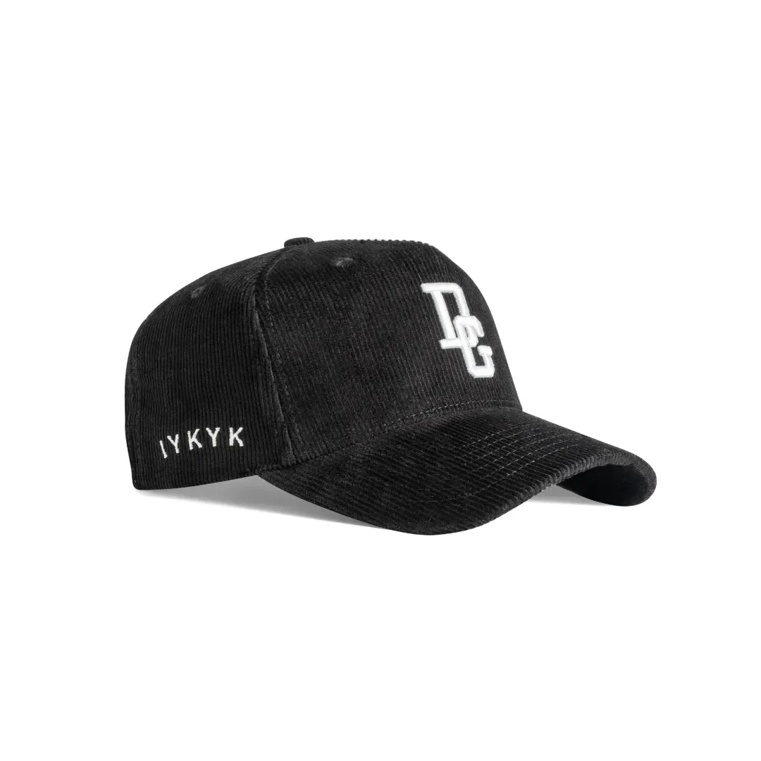 DadGang Black Corduroy DG Logo Snapback