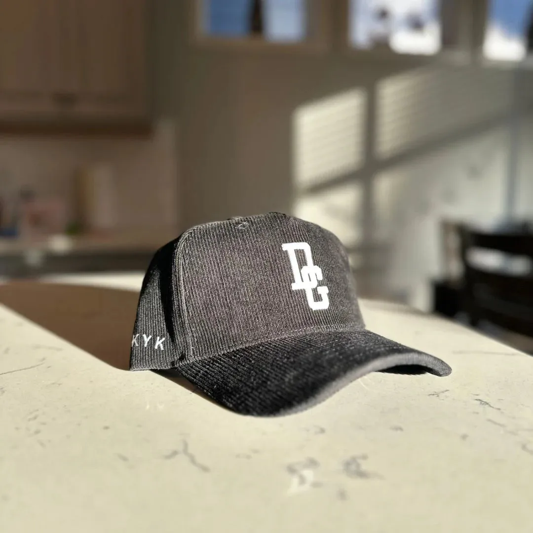 DadGang Black Corduroy DG Logo Snapback
