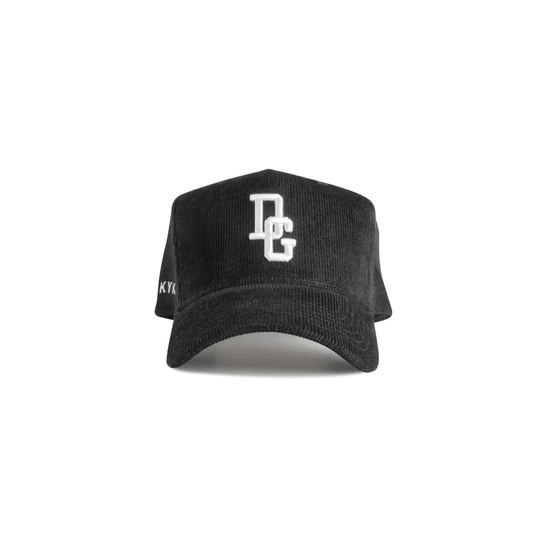 DadGang Black Corduroy DG Logo Snapback