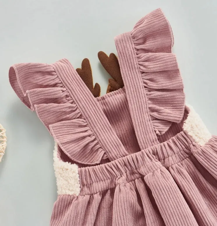 Dusty Pink Corduroy Dress #1001031