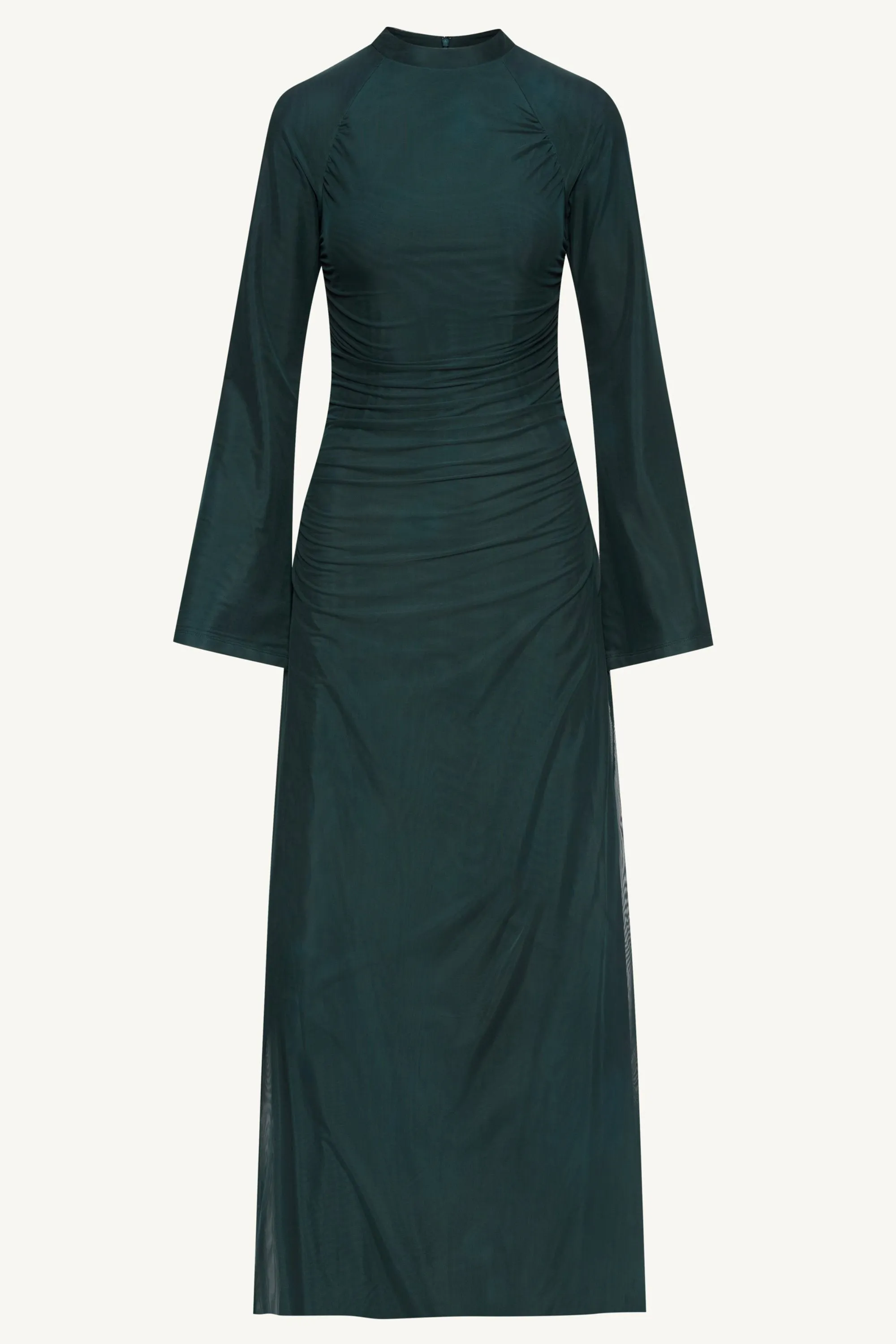 Emilia Rouched Maxi Dress - Enchanted Forest