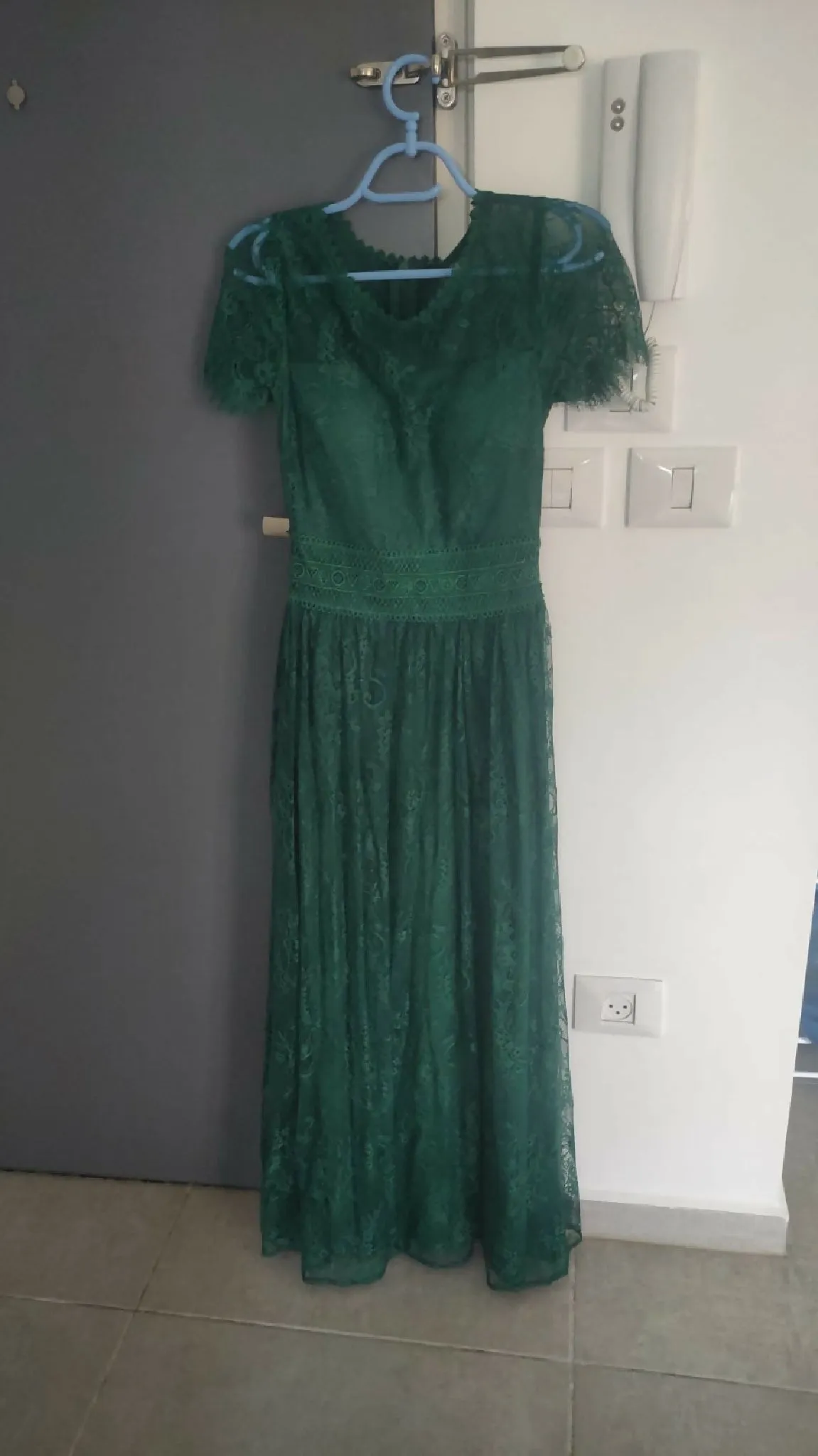 Green Lace Bridesmaids Dress