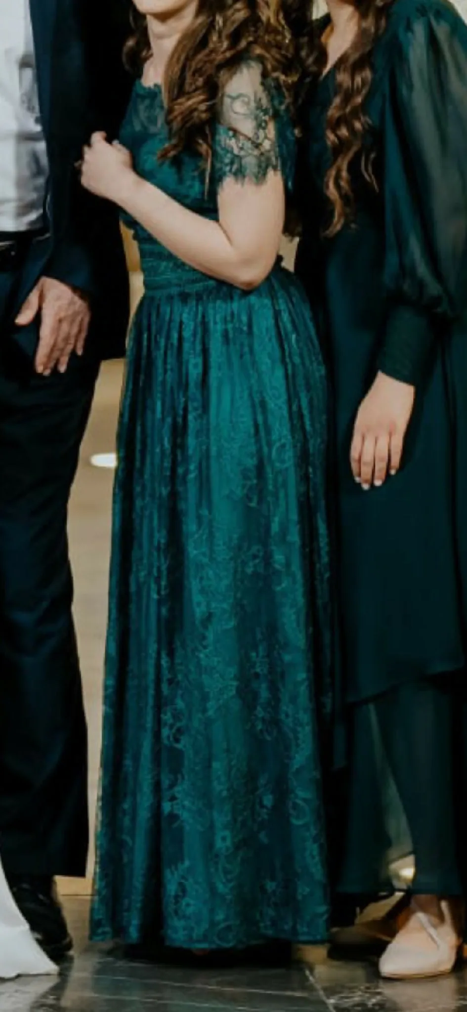 Green Lace Bridesmaids Dress