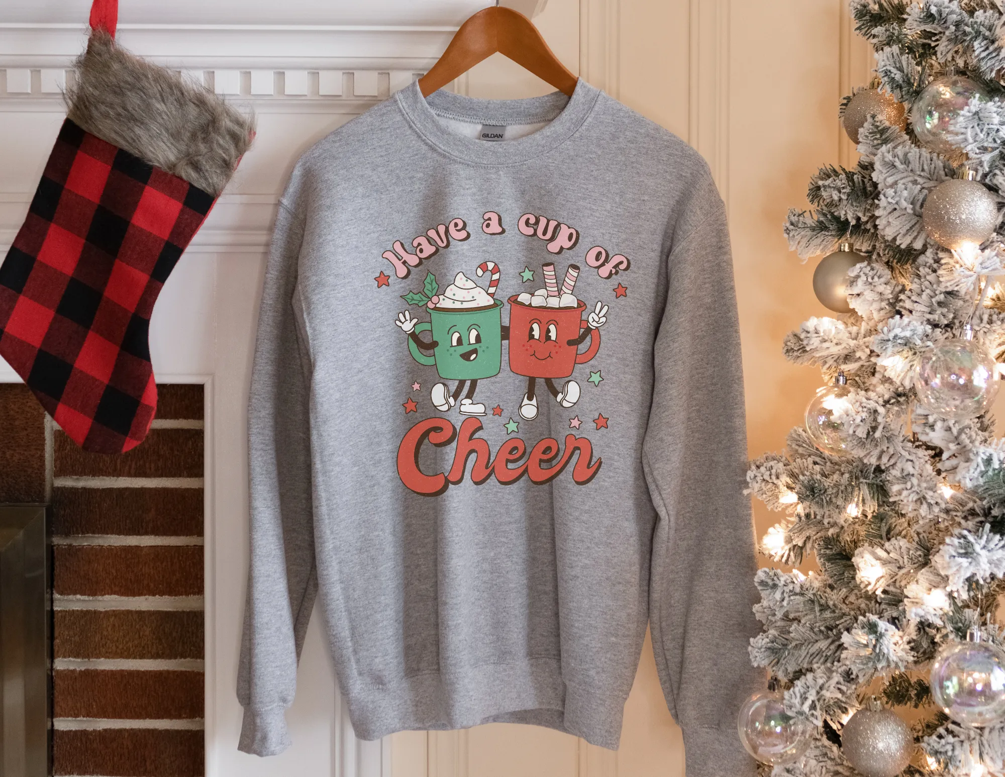 Have A Cup of Cheer - Retro Christmas Coffee Shirt