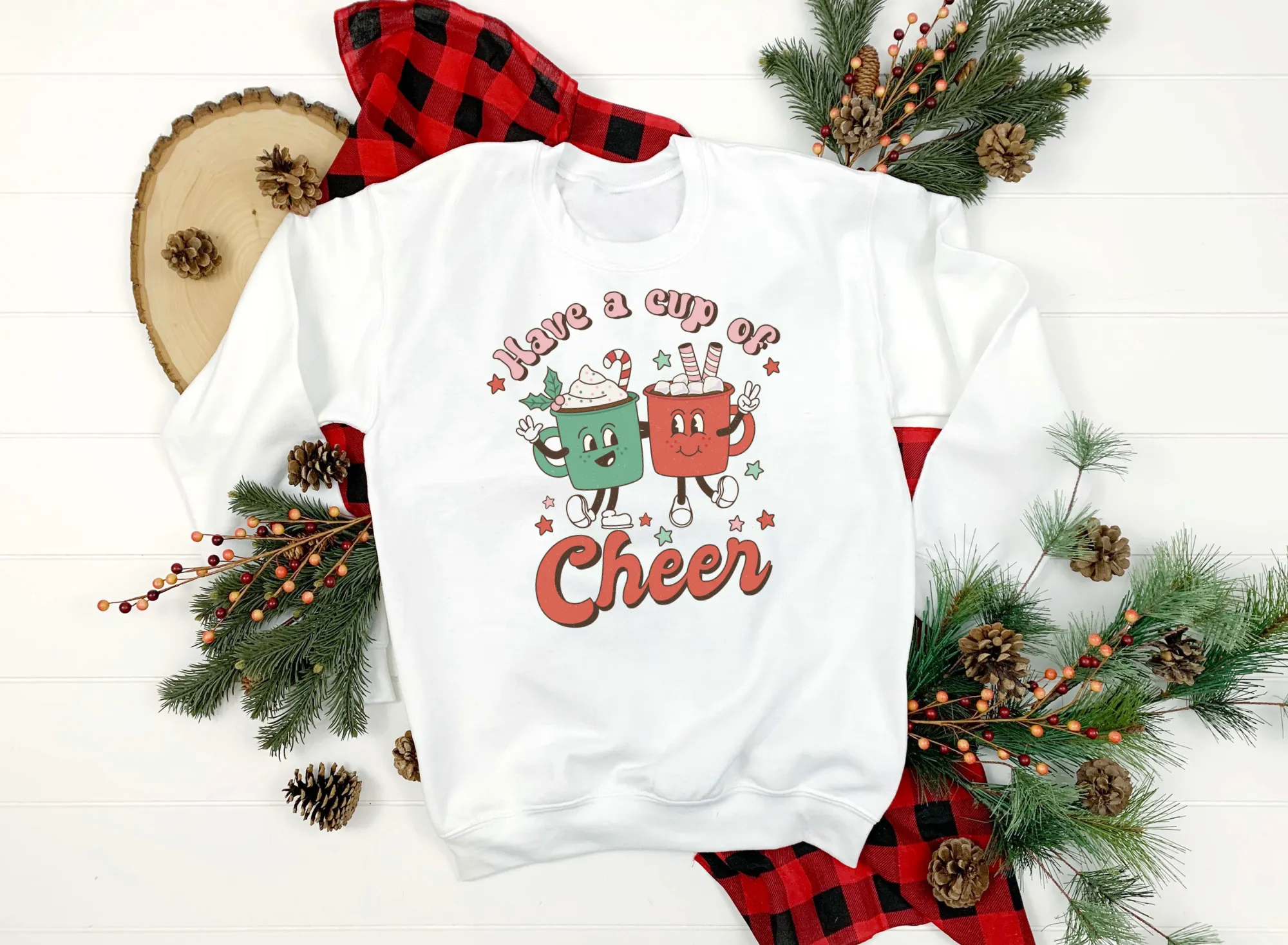 Have A Cup of Cheer - Retro Christmas Coffee Shirt