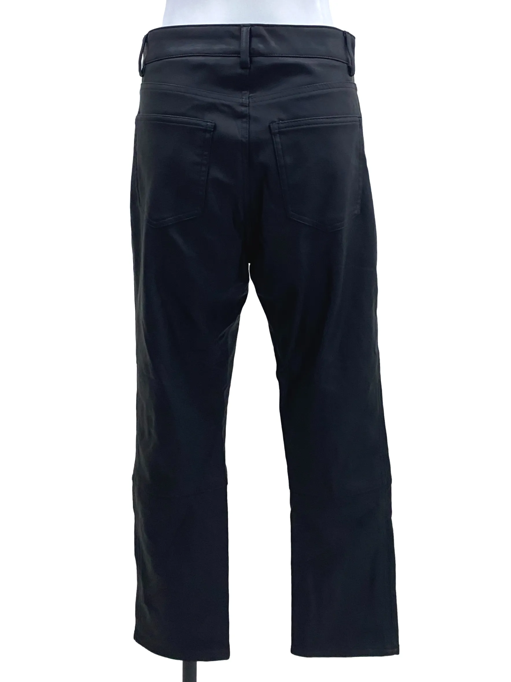 Jade Black PU Leather Pants