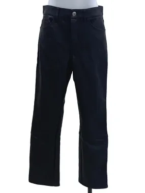 Jade Black PU Leather Pants
