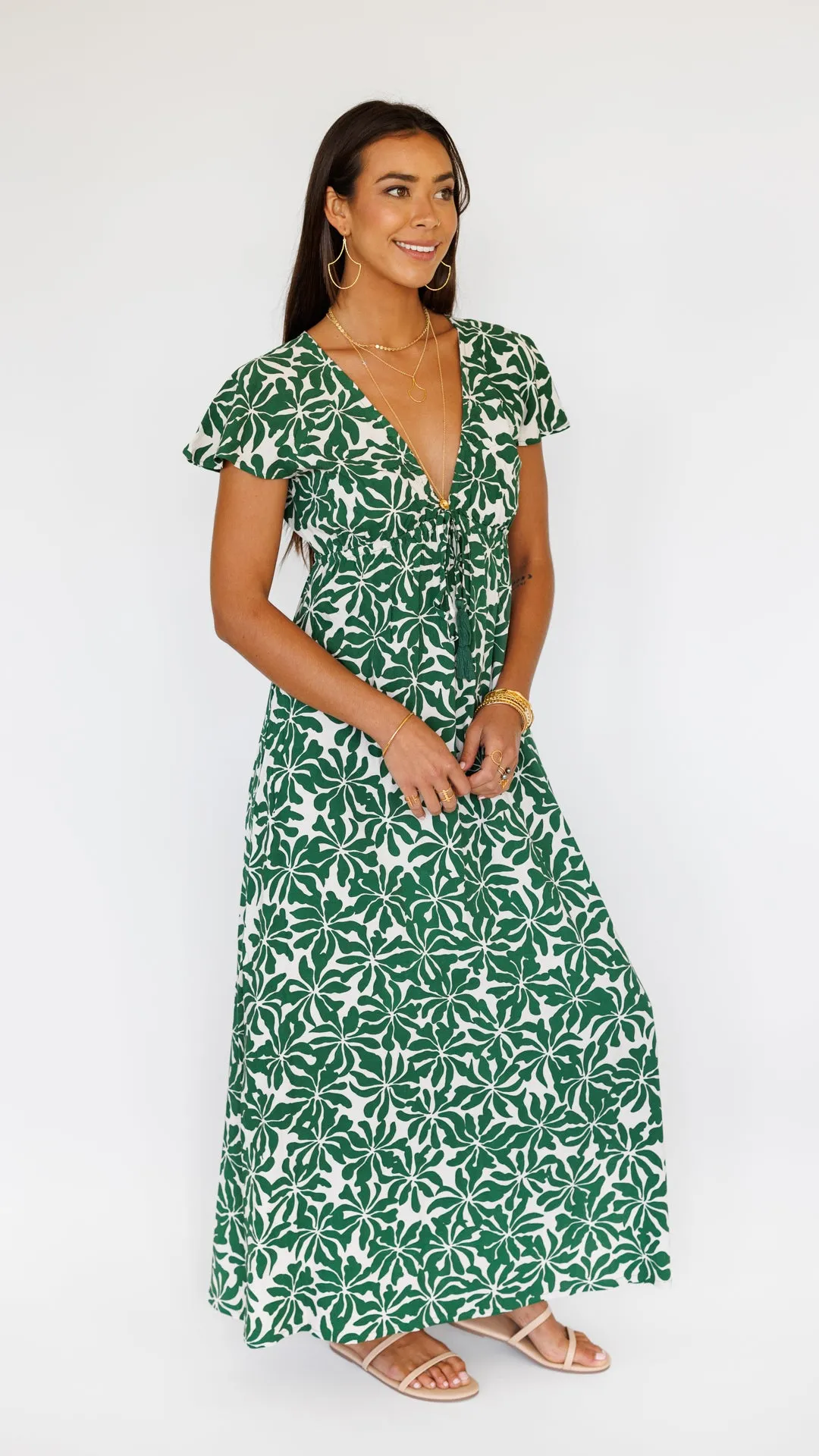 Leilani Dress / Aloha Forest