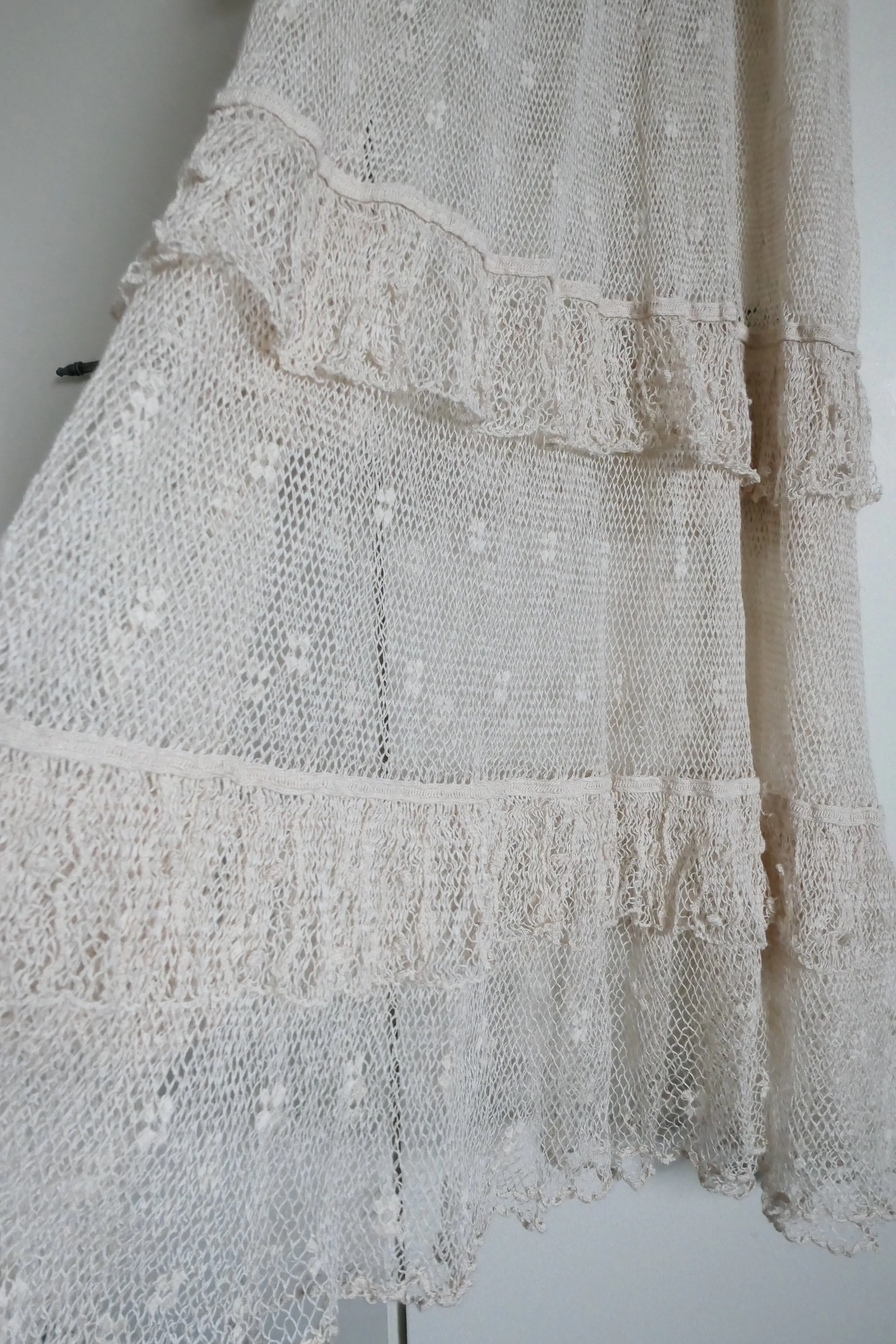 Lim's Original Hand Crocheted Maxi Dress in Natural