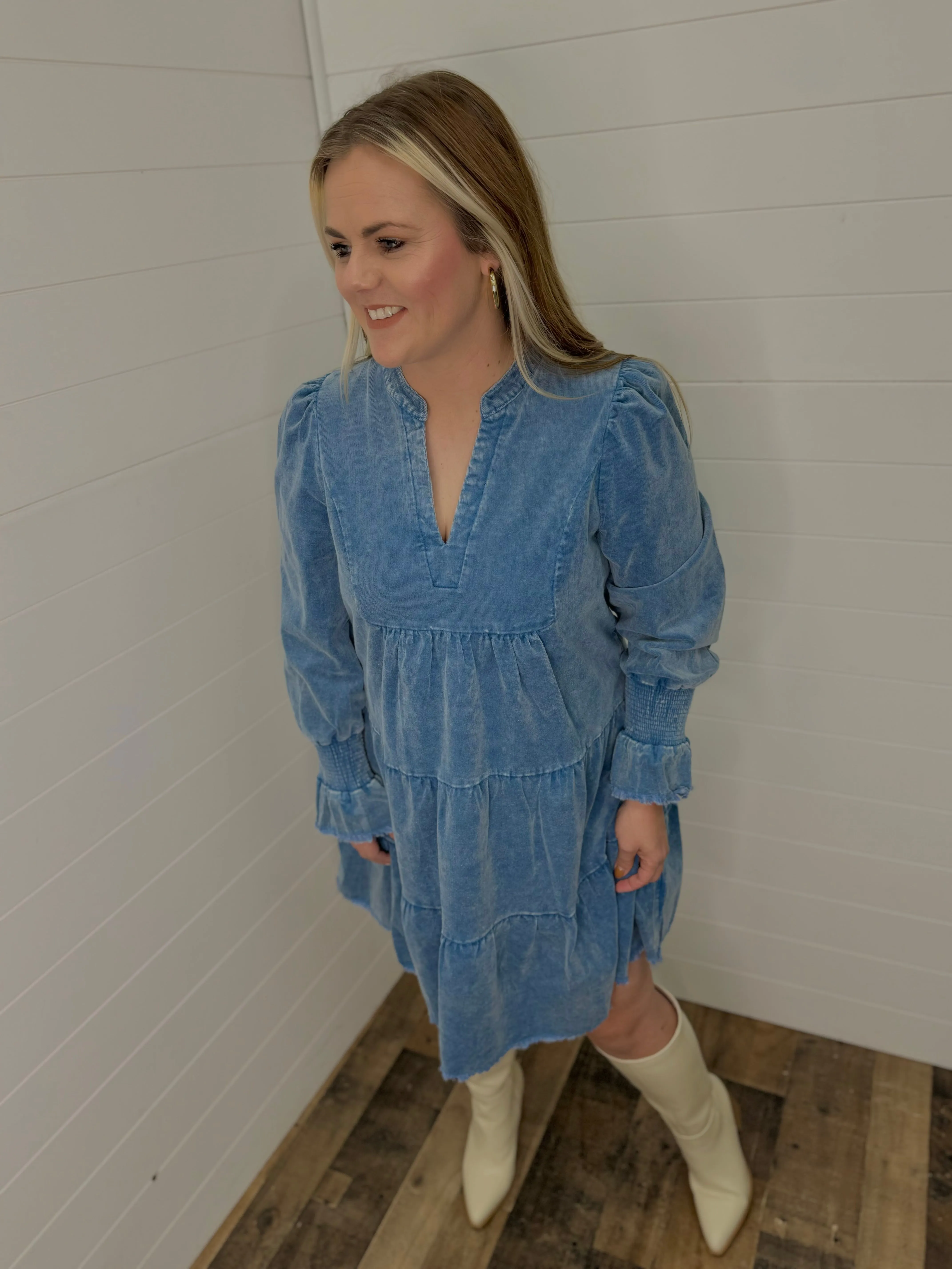 Lived In Corduroy Dress