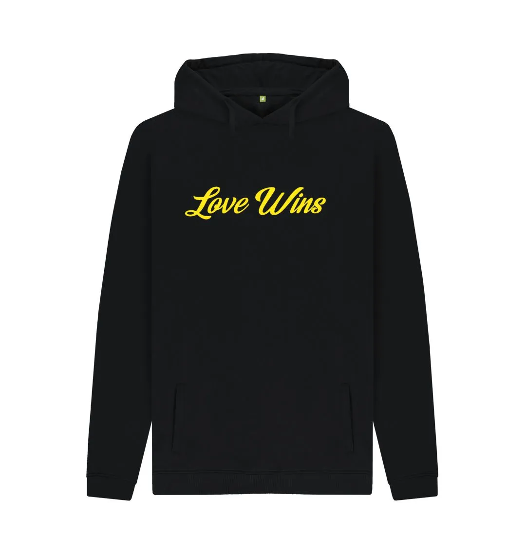 Love Wins Unisex Hoodie - White, Navy, Light Heather or Black
