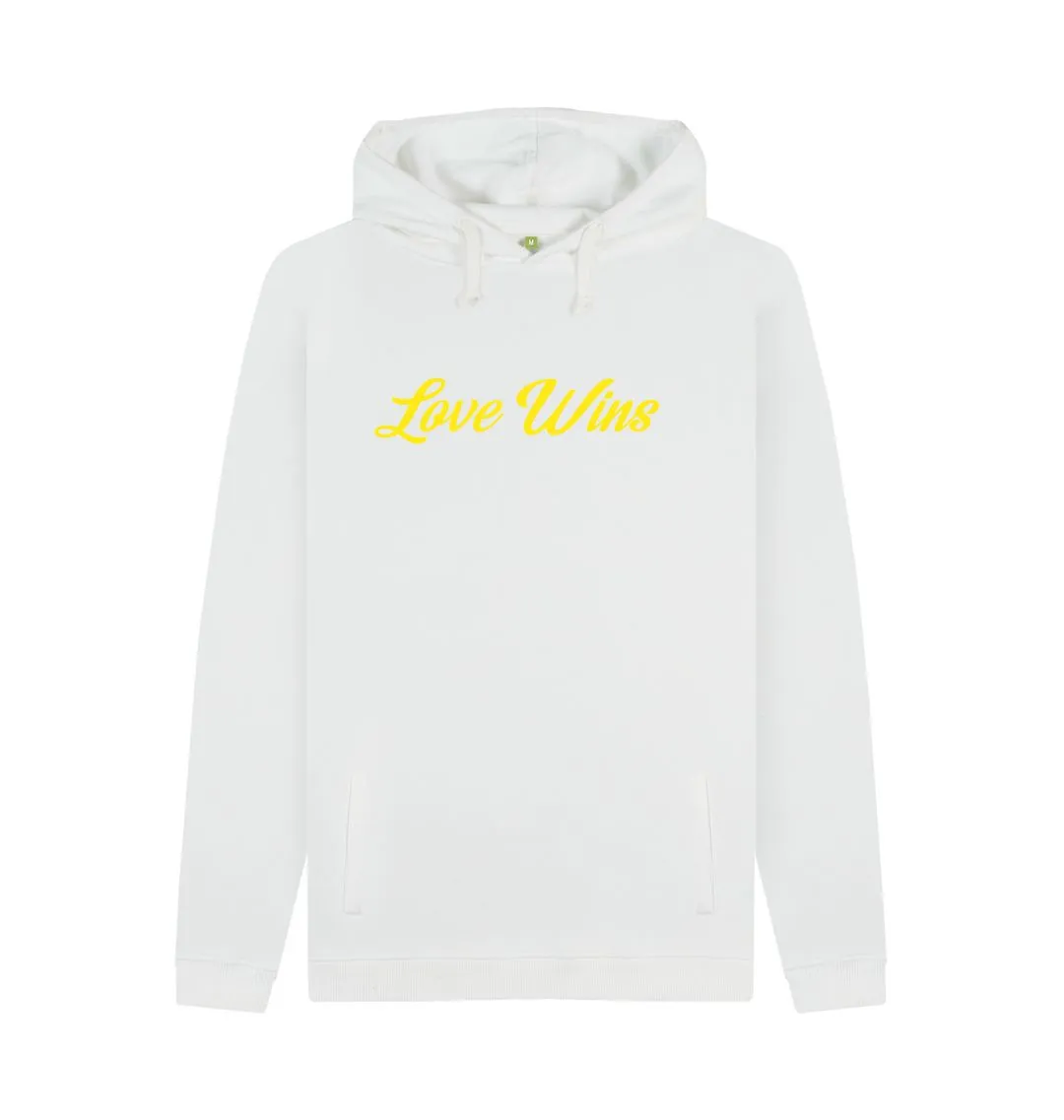 Love Wins Unisex Hoodie - White, Navy, Light Heather or Black