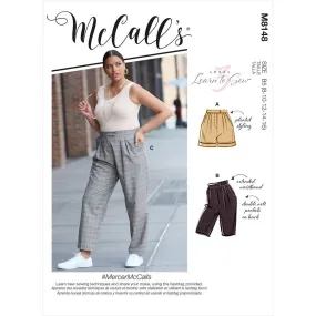 McCall's Pattern M8148 #MercerMcCalls - Misses' & Women's Pants
