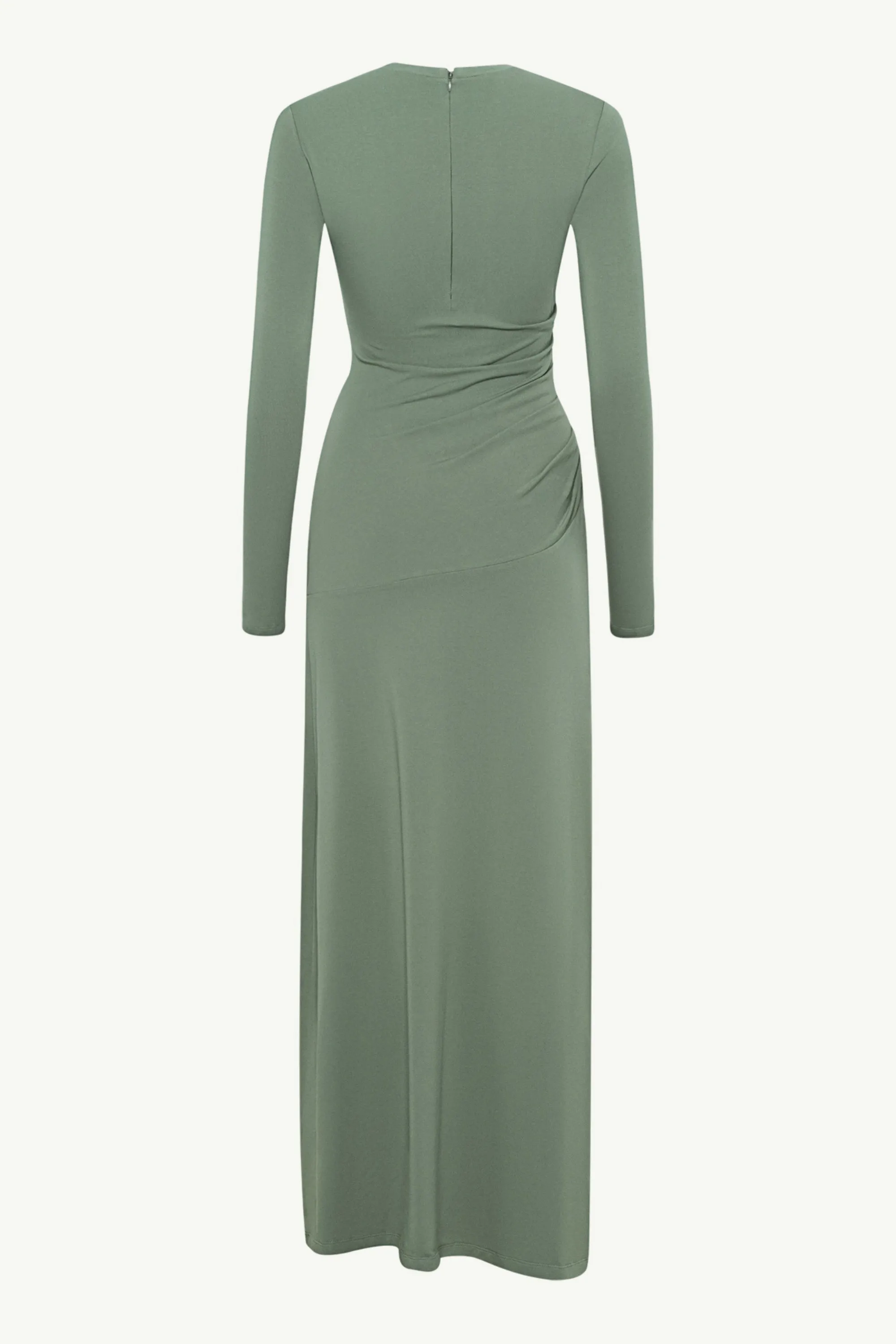 Natalie Rouched Jersey Maxi Dress - Dark Forest