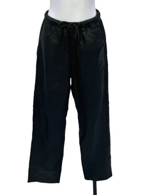 Obisdian Black Leather Pants