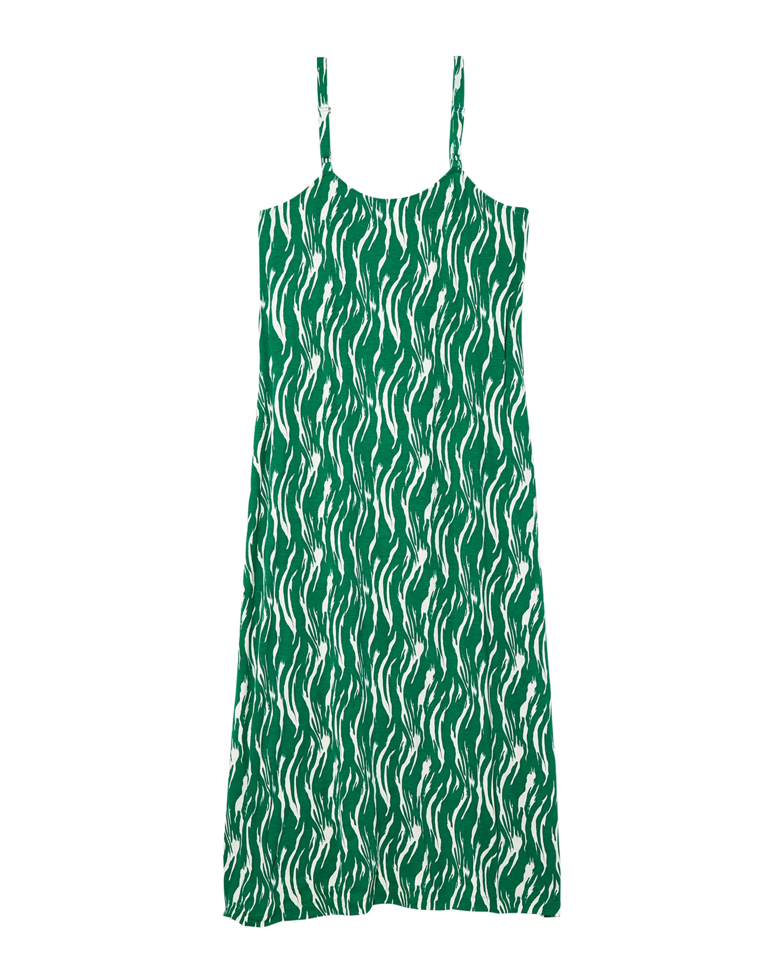 Ocean Side Maxi | Forest Green / White
