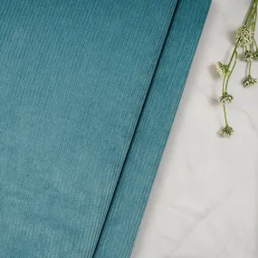 Oil Blue Imported Cotton Corduroy Fabric (60" Wide)