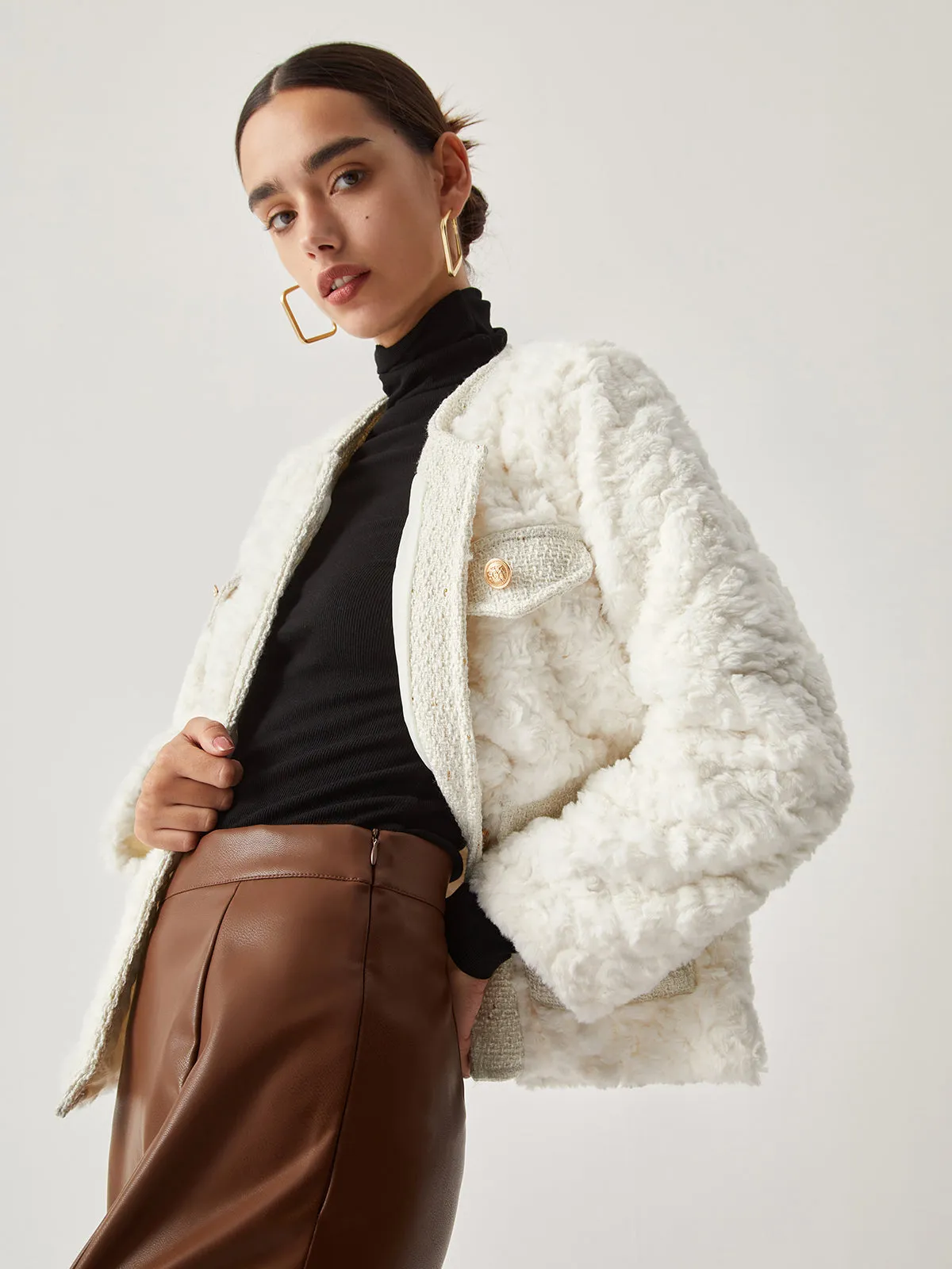 Patchwork Tweed Graceful Flurry Jacket