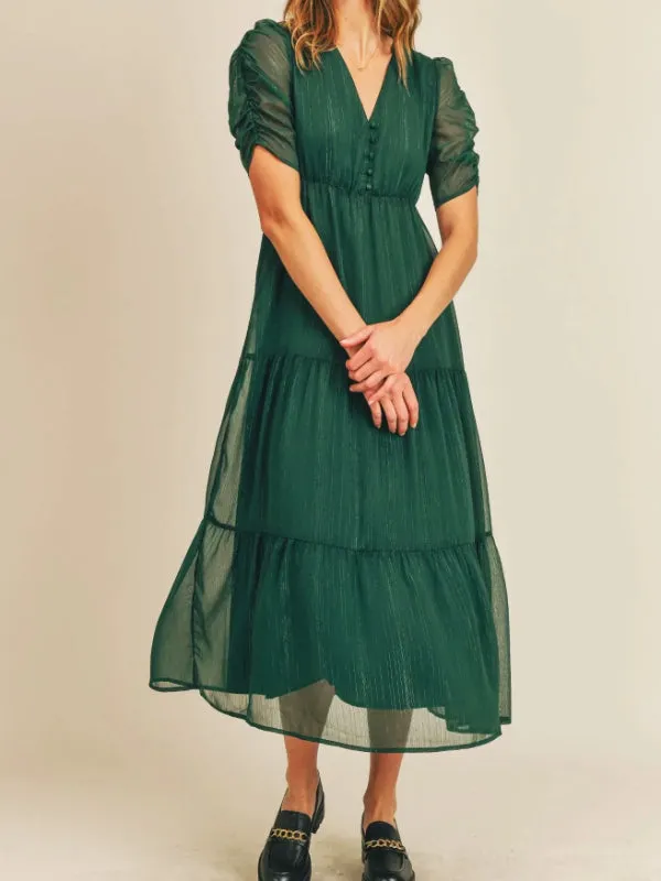 Pine Forest Midi Dress