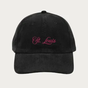 Pink Script Vintage corduroy Dad Cap