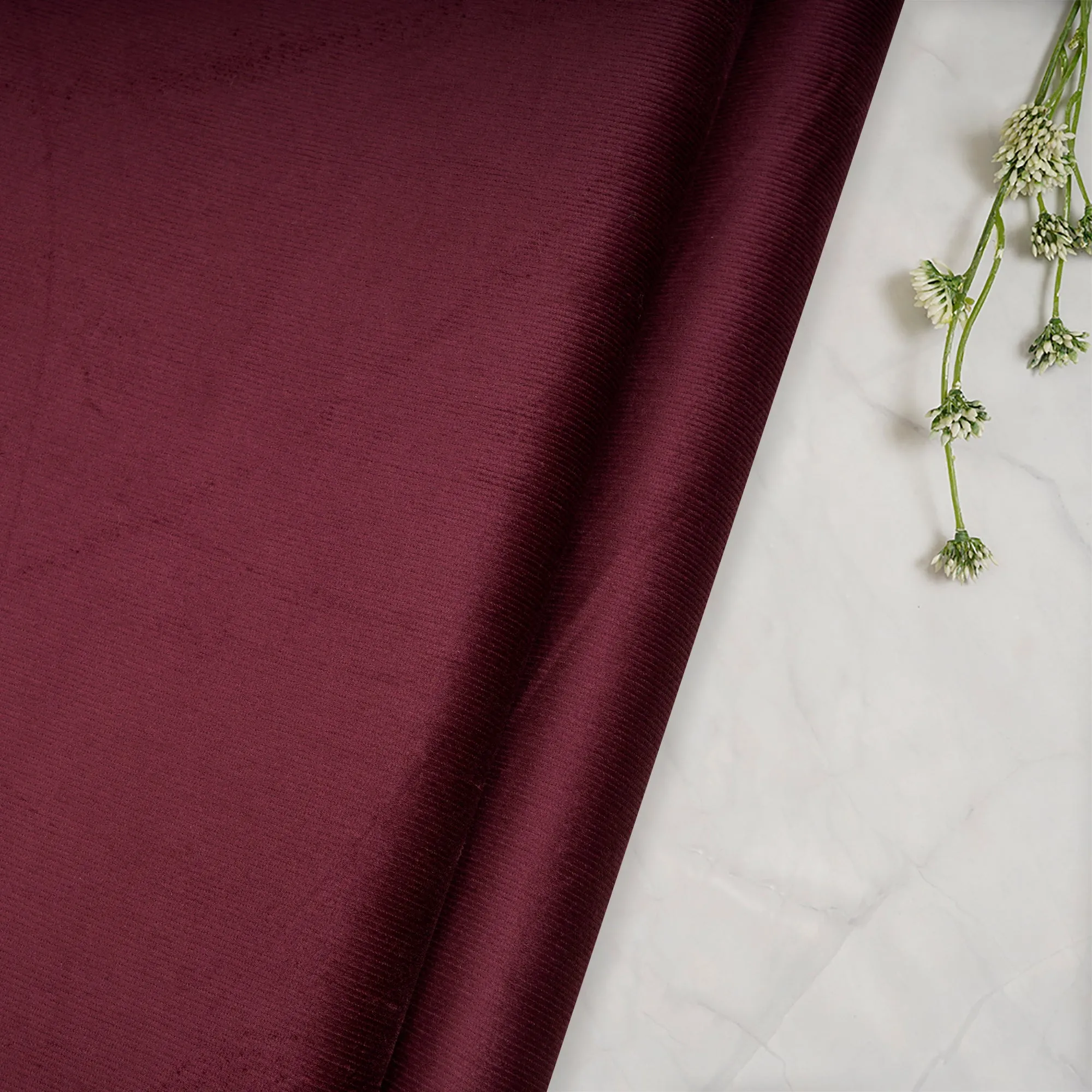 Red Plum Imported Bottom Weight Cotton Corduroy Fabric (58" Width)