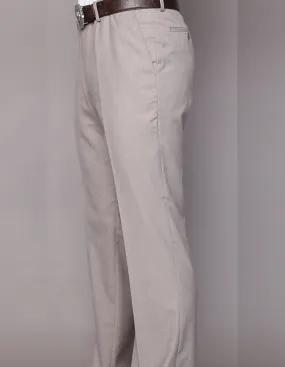 SLIM FIT FLAT FRONT DRESS PANTS, SUPER 150'S ITALIAN FABRIC | PA-200B-Sand