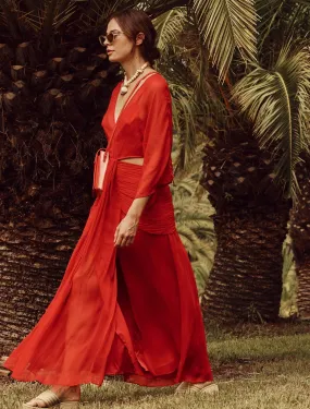 Talulah - Viola Maxi Dress Barberry Red** AUTOMATIC 20% OFF AT CHECKOUT**