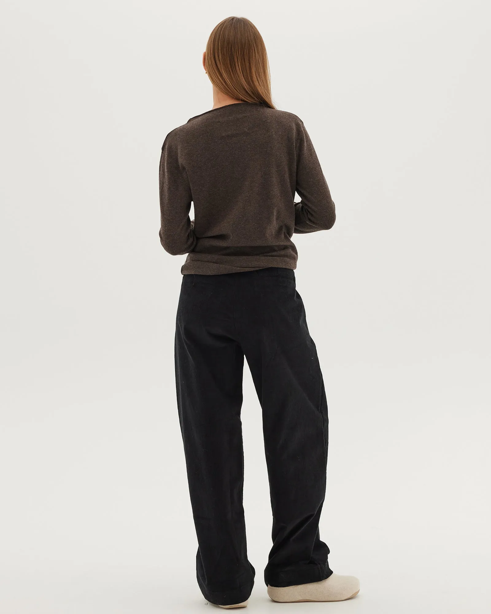 The Corduroy Tailored Pant | Black