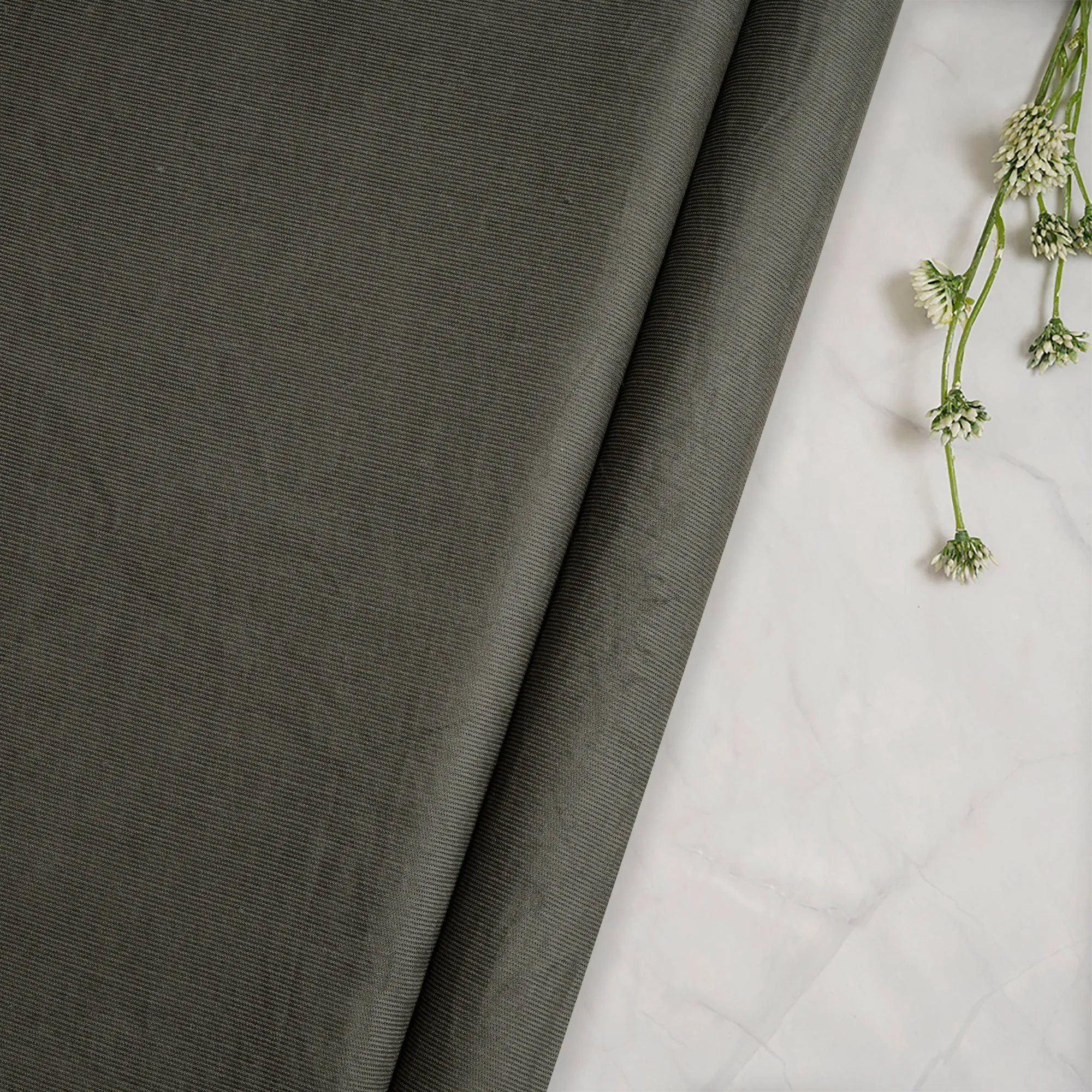 Vetiver Imported Shirting Weight Cotton Corduroy Fabric (58" Width)