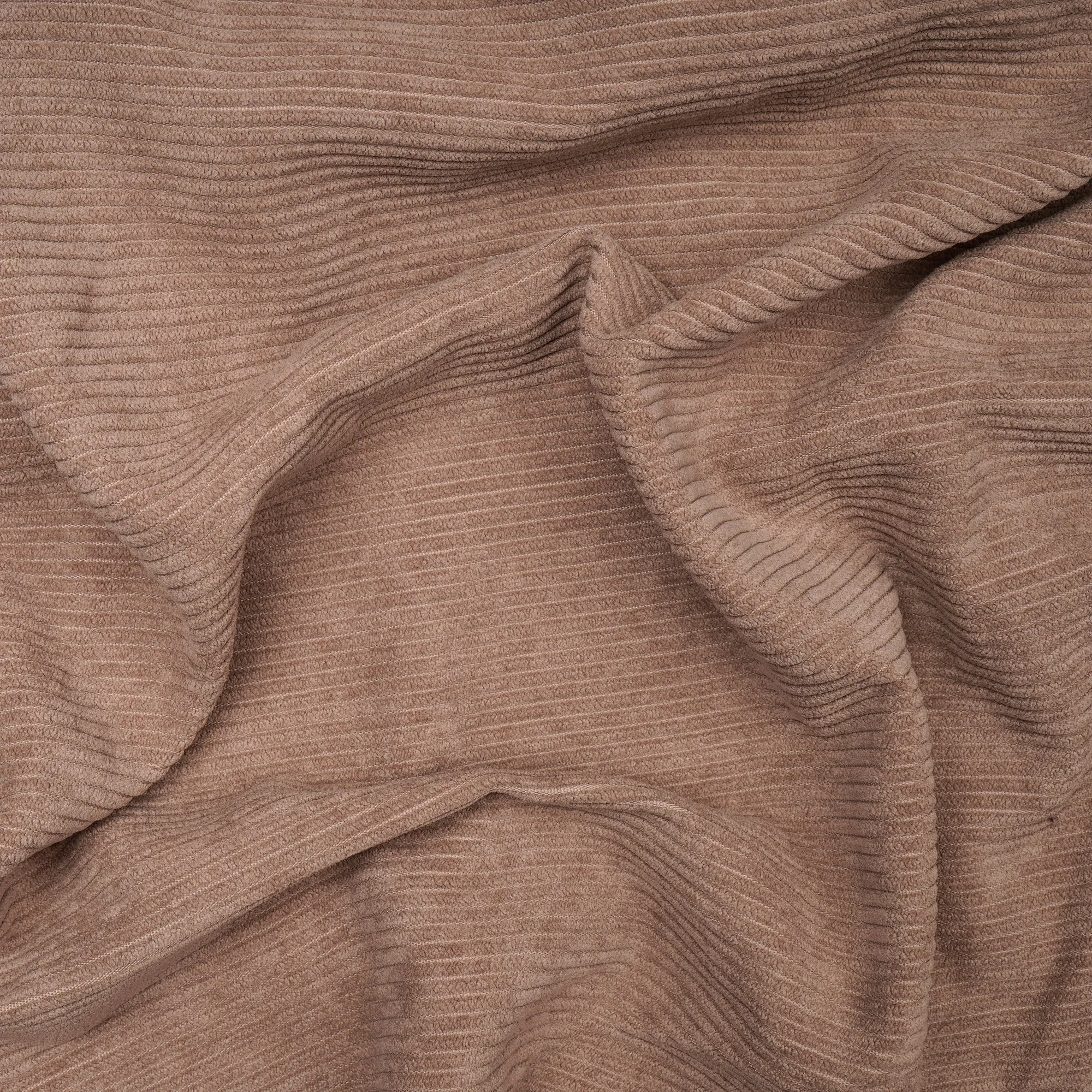 Warm Taupe Imported Cotton Corduroy Fabric (60" Wide)