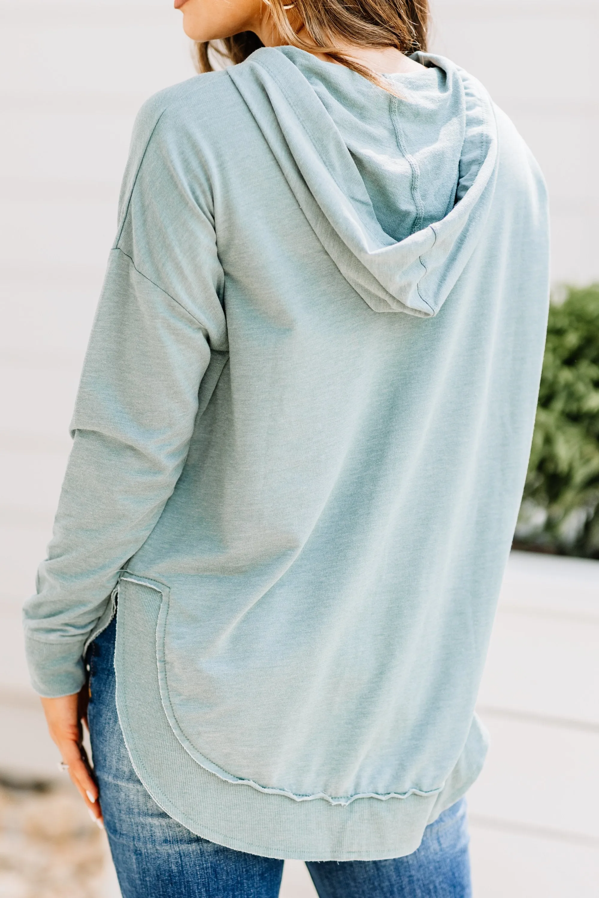 Z Supply: The Dakota Sea Green Hoodie