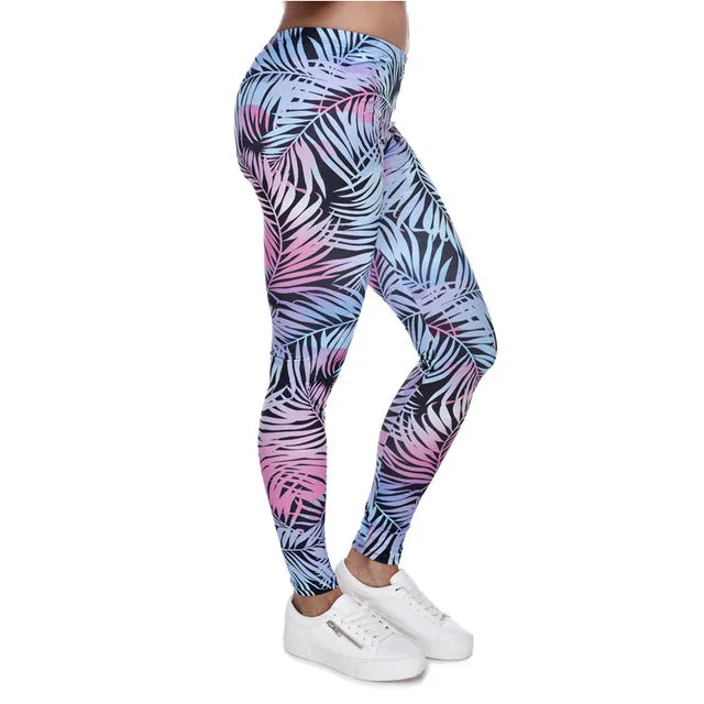 Zohra Brand Fashion Camo Branches 3D Printing High Quality Slim Legging Women Casual Home Leggings Woman Pants